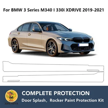 PreCut Rocker Plošče Barve Varstvo Jasno Modrc Guard Kit TPU PPF Za BMW Serije 3 M340 sem 330i XDRIVE 2019-2021