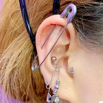 Punk Stil Jekla Stud Uhan 1,2 mm Industrijska Bar Industrijske Piercings Earings 16g Hrustanca Helix Nakit korejski Uho Pierc Y2k