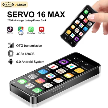 SERVO Mini Android Pametni telefon 4G Svetovni Jezik 2 Nano SIM 4GB+128GB Pomnilnik Moči Banke Face Unlock OTG Prenos Pametni Telefon