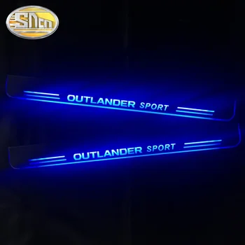 SNCN Akril Gibljejo LED Dobrodošli Pedal Avto Izvažajo Ploščica Pedal Vrata Polico Poti Luč Za Mitsubishi Outlander Sport 20113-2023