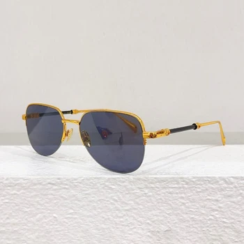 Street Fashion Črnega Zlata sončna Očala Moških Odtenki Klasičnih Z35 Serije Ovalne sončna Očala visokokakovostnega Legiranega Sončna Očala za Moške