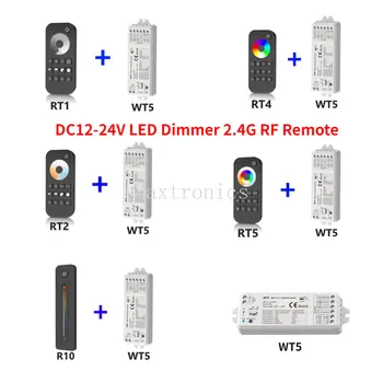 Tuya DC12-24V WT5 5 V 1 Smart LED Krmilnik 2.4 G RF Daljinski Google Plus Glasovni Nadzor Za Nadzor RGB RGBW RGB+SCT Led Trakovi