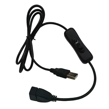 Visoka Kakovost USB Podaljšek Kabla s Stikalom, 1m Dolgo, Moški-Ženski Kabel USB, Sinhronizacijo Podatkov in Polnjenje