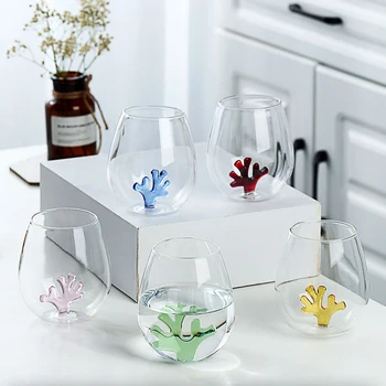 Visoko Borosilicate Stekla Preprostih Gospodinjskih Koralni Stekla, Darilne Škatle Mleka Tri-dimenzionalni Stekla Dnevna Soba mizico Dekoracijo