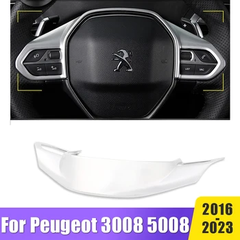 Volan Gumb Plošča Pokrov Trim Za Peugeot 3008 5008 GT 3008GT 5008GT 2017 2018 2019 2020 2021 2022 2023 Avto Dodatki