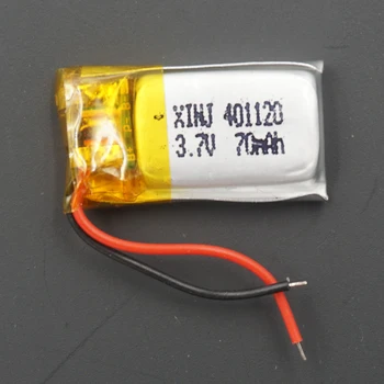 XINJ 3,7 V 70mAh Li-Polymer Li Litij Baterija 401120 Za Bluetooth Brezžični Zvočnik Slušalke GPS DIY Snemanje Peresa Slušalke