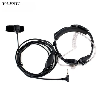 YAESU 1-Pin Prst Grlo Prilagodljivo Zračno Cev PG MIC Slušalke Slušalke Mikrofon za VERTEX VX-2R VX-3R VX-5R Baofeng Opremo