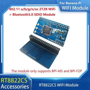 Za Banana Pi RT8822CS V1.0 Širitev Odbor 802.11 A/B/G/N/Ac 2T2R Wifi+BT5.0 SDIO Modul Podpira BPI-M5 In BPI-F2P