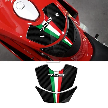 Za Ducati 749 2003-2006 3D Smolo Ogljika-videz Motocikla Plina Tank Pad Varstvo Decals