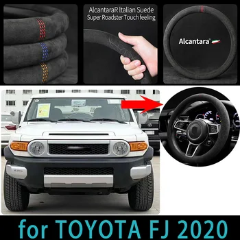 Za Toyota FJ 2020 38 cm Alcantara avto volan kritje uvoženih usnjeni volan servo volan kolesni pokrov